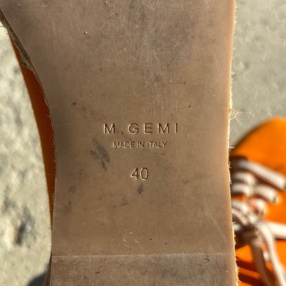 M. Gemi Vibrant Orange Espadrille Sneakers - Picture 8 of 13